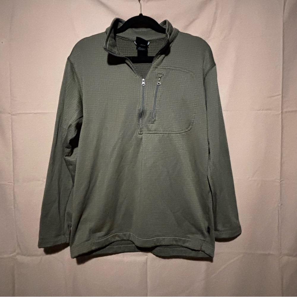 Narragansett Green Zip Up Sweater with Soft Fleece Material